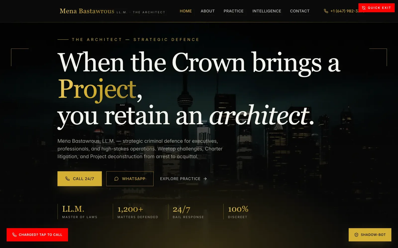Homepage of Law Firm Website Concept for Canada, legal (canada) website by AMPDmedia